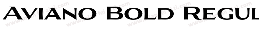 Aviano Bold Regular字体转换
